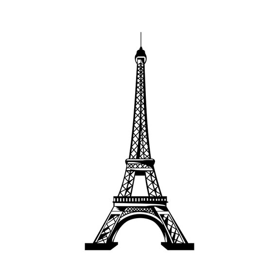 Tower clipart vector. Eiffel paris graphics svg