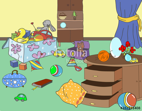 toy clipart scattered
