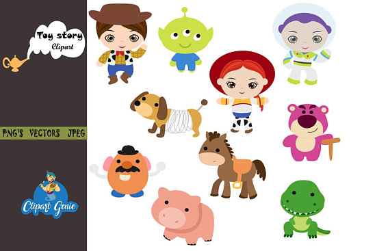 Little digital clip art. Toy clipart toy story