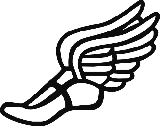 clipart shoes track and field