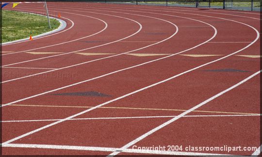 track clipart athletic track