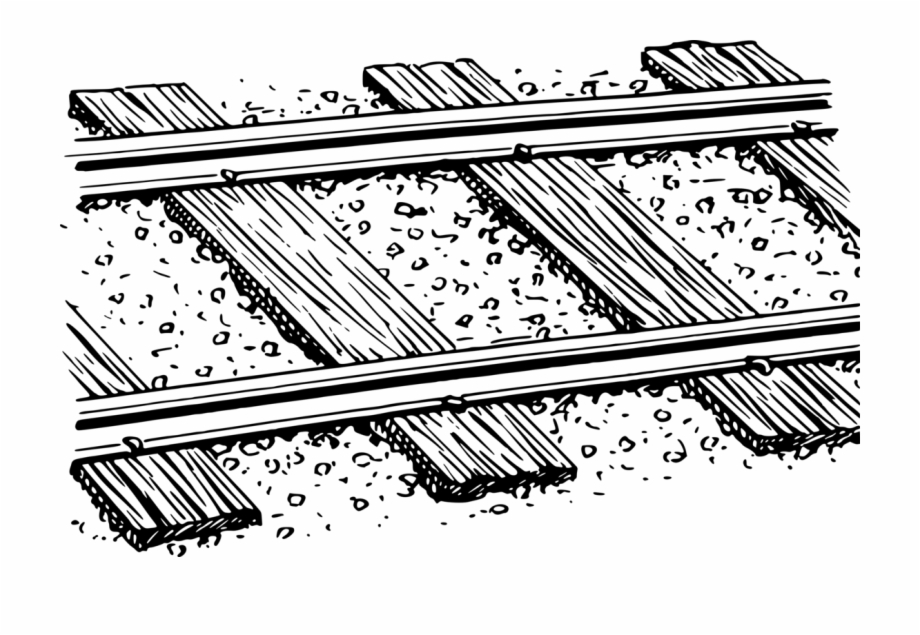 track clipart black and white