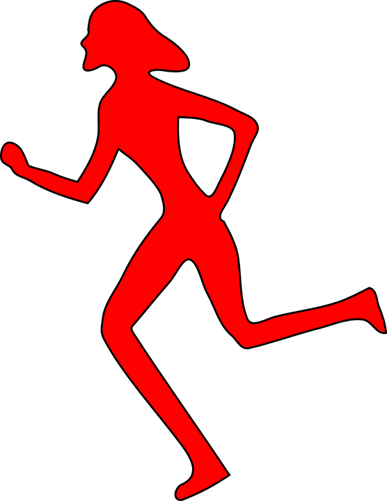 track clipart runner