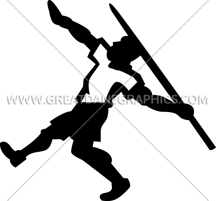 track clipart thrower