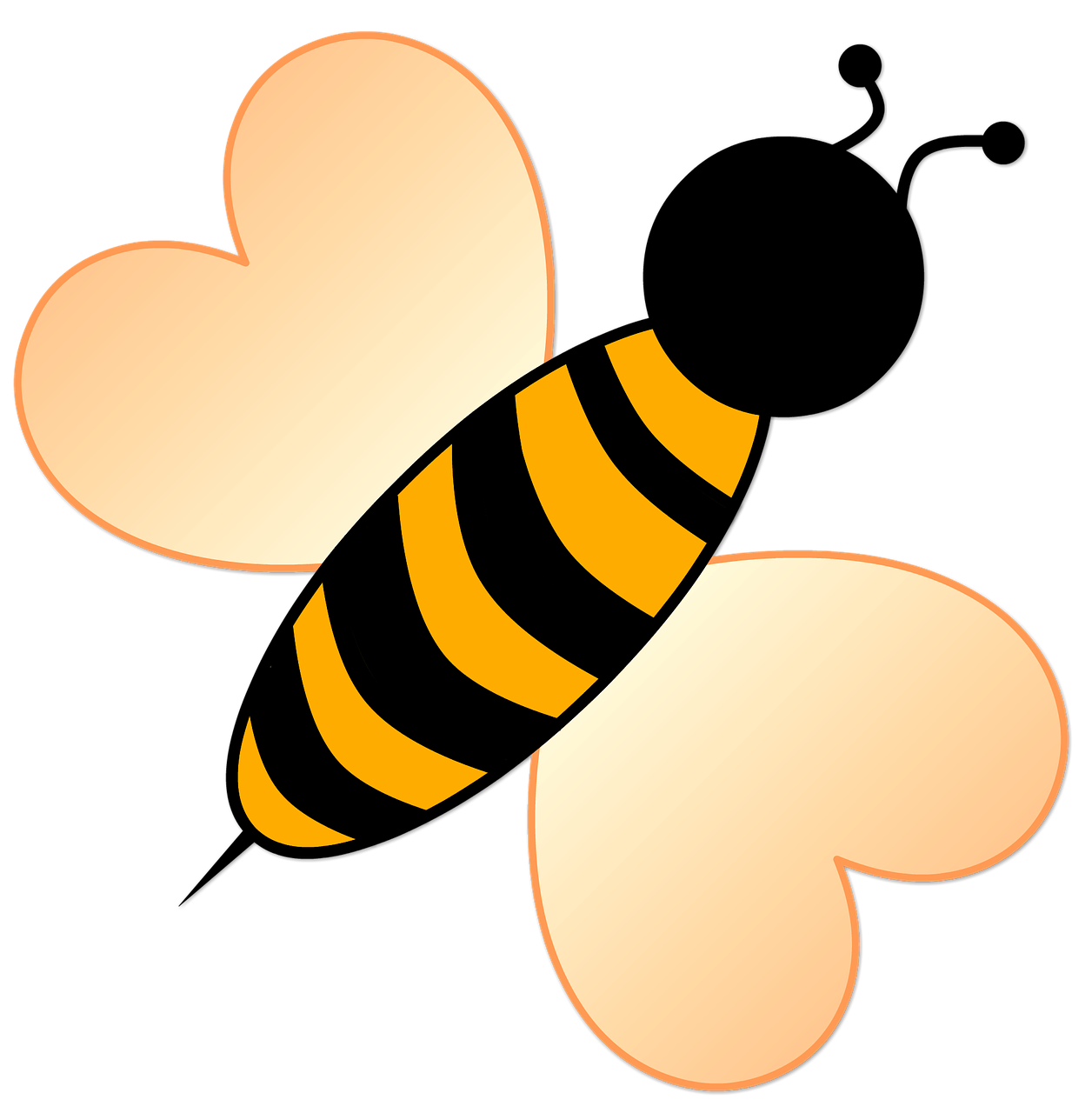 trail clipart bumble bee