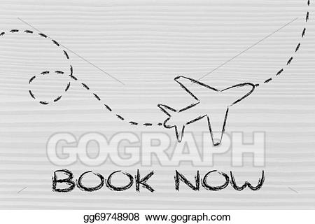 Trail clipart flight path. Stock illustration travel industry