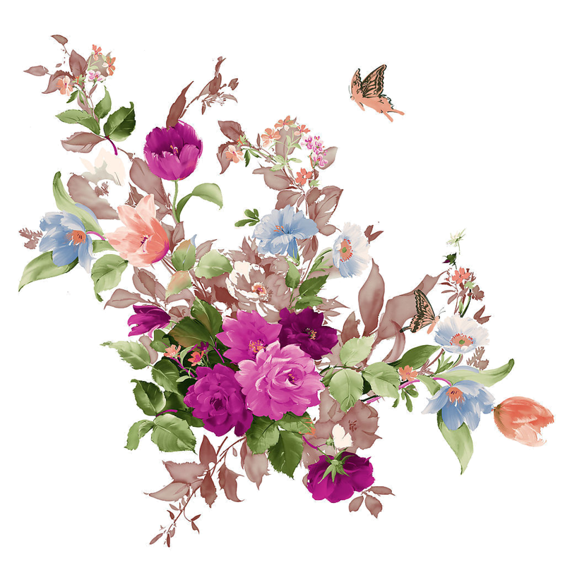 trail clipart forest flower