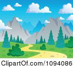 trail clipart mountain trail
