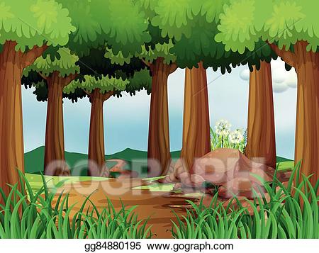 trail clipart natural scenery