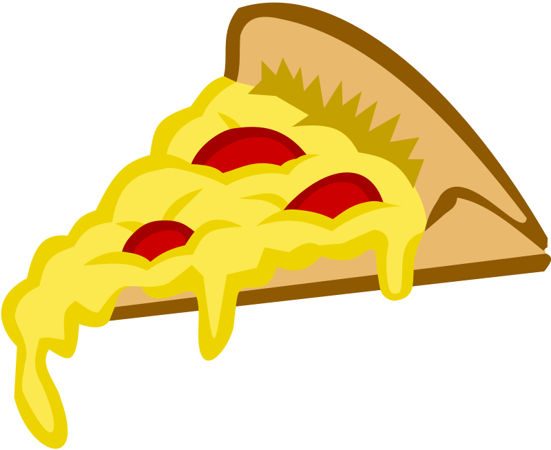 Pizza with cheese png. Transparent clipart