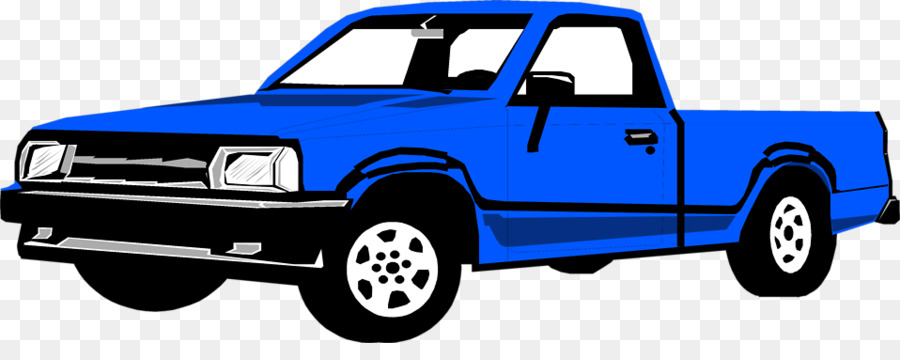 transportation clipart blue pickup truck