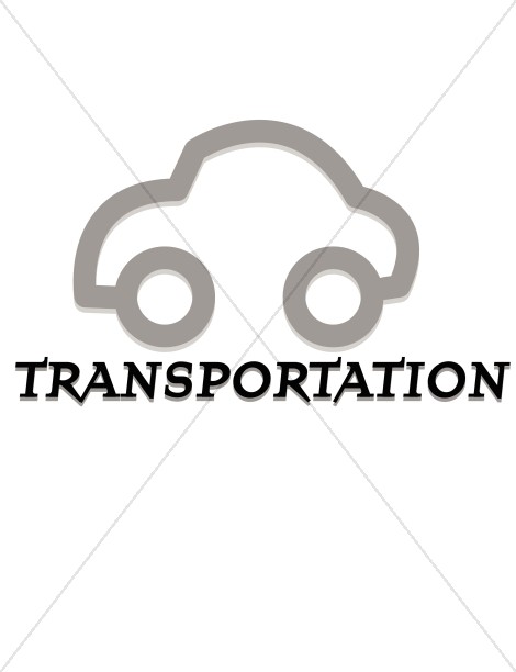 transportation clipart transportation word