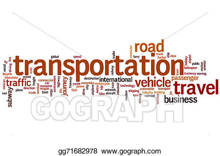 transportation clipart transportation word