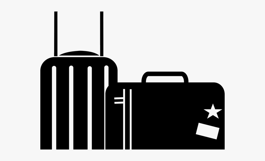 traveling clipart black and white