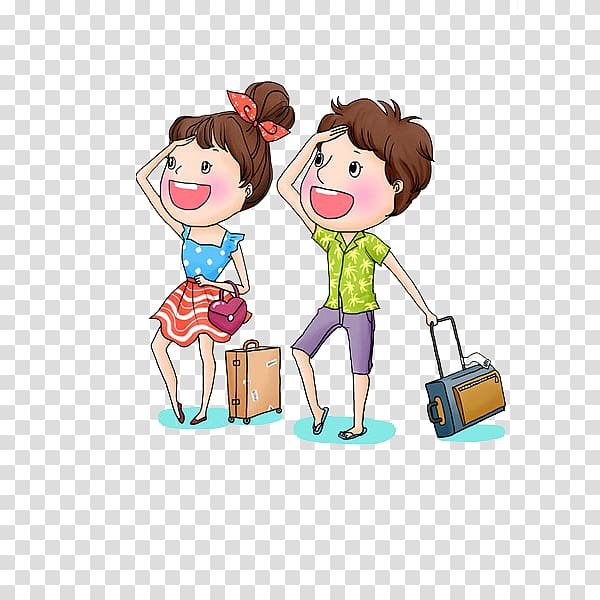 traveling clipart couple travel