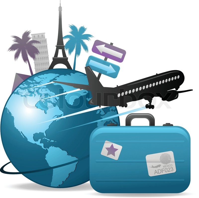 Free online travel cliparts. Traveling clipart foreign