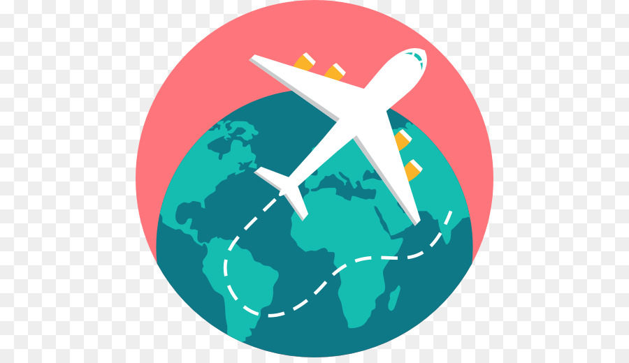 Travel world green product. Traveling clipart round trip