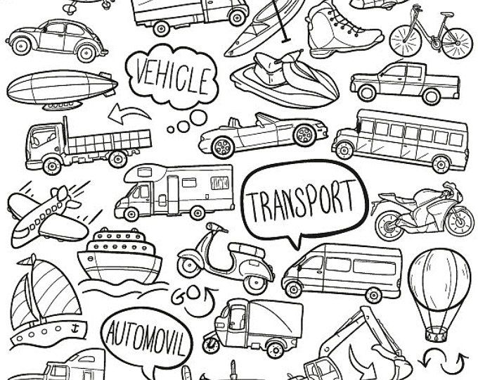 traveling clipart travel line