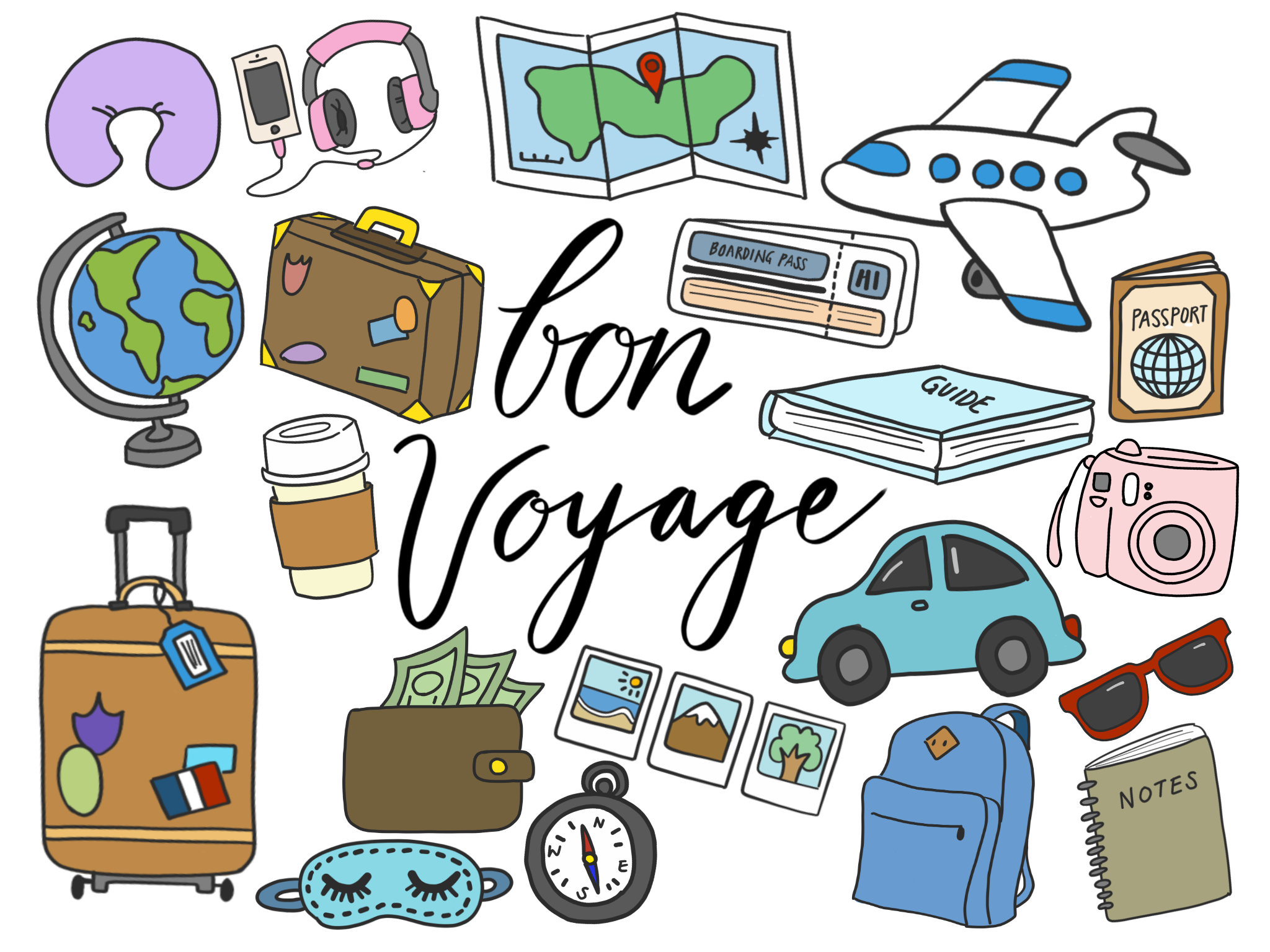 traveling clipart wallpaper