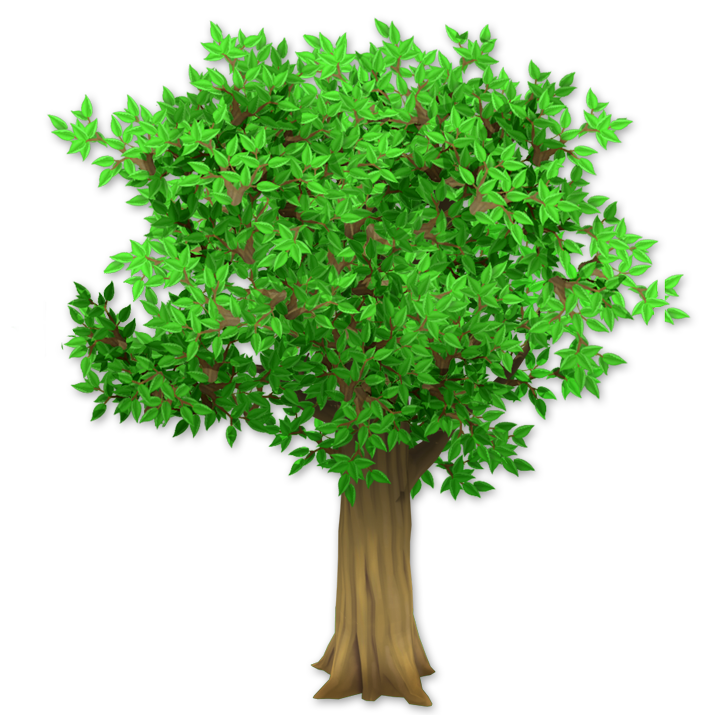 tree clipart cycle
