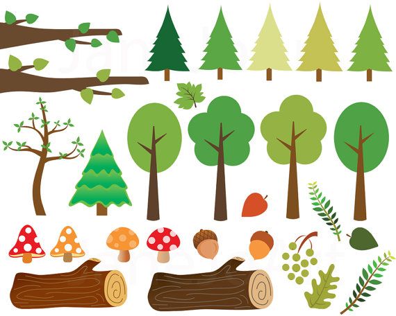 tree clipart woodland