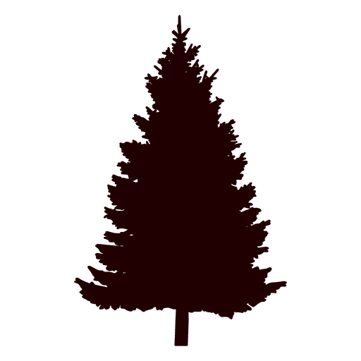 Pine transparent svg. Tree silhouette vector png