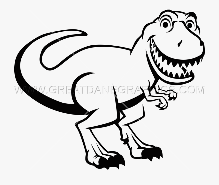 Trex Clipart Black And White - T Rex Png Black And White - Trex Clipart