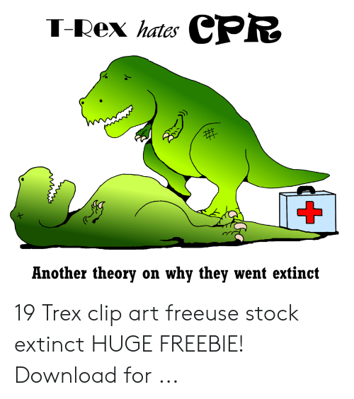 trex clipart extinct