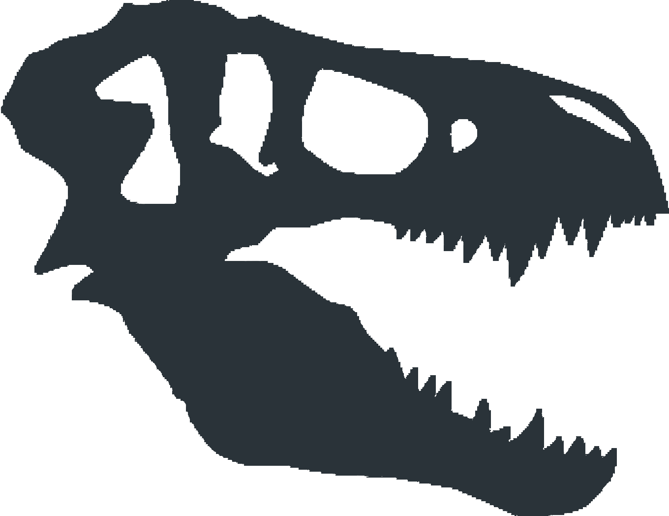 Fonts for the photographer. Trex clipart skull