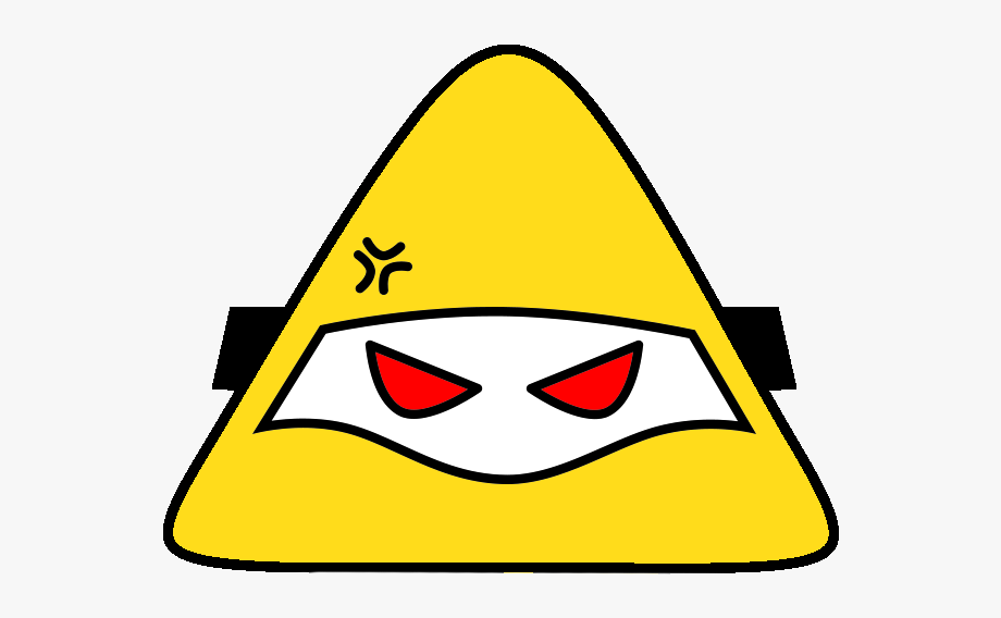 triangular clipart angry