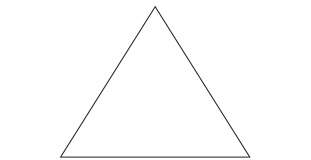 Равностороннего треугольника со сторонами 12 см. Геометрические фигуры треугольник. Равносторонний треугольник. Треугольник на белом фоне. Ровный треугольник.