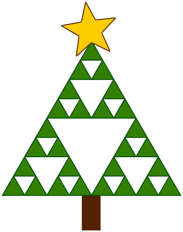 triangular clipart christmas tree