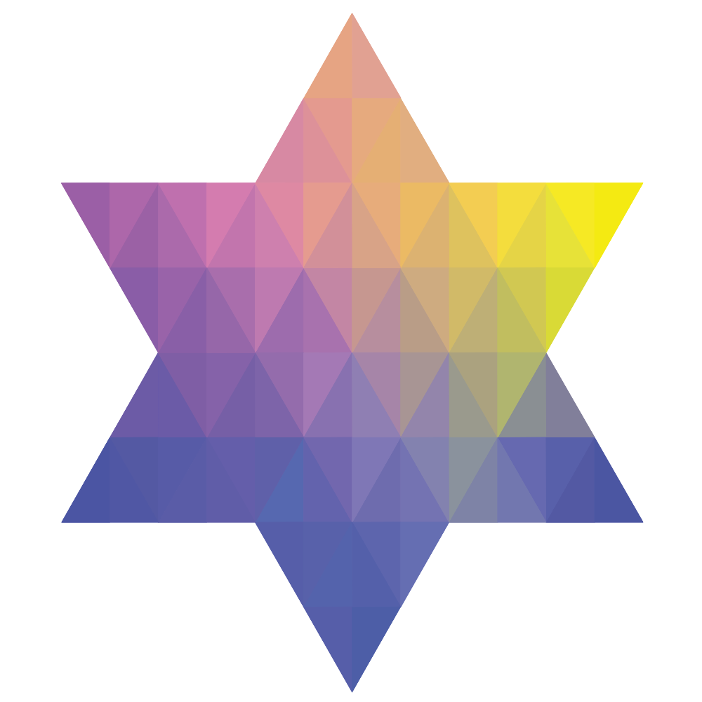 triangular clipart colourful