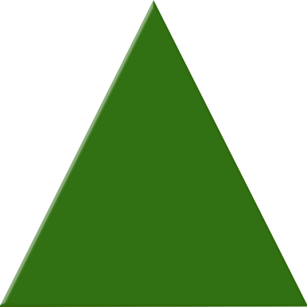 triangular clipart dark green
