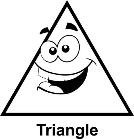 triangular clipart happy