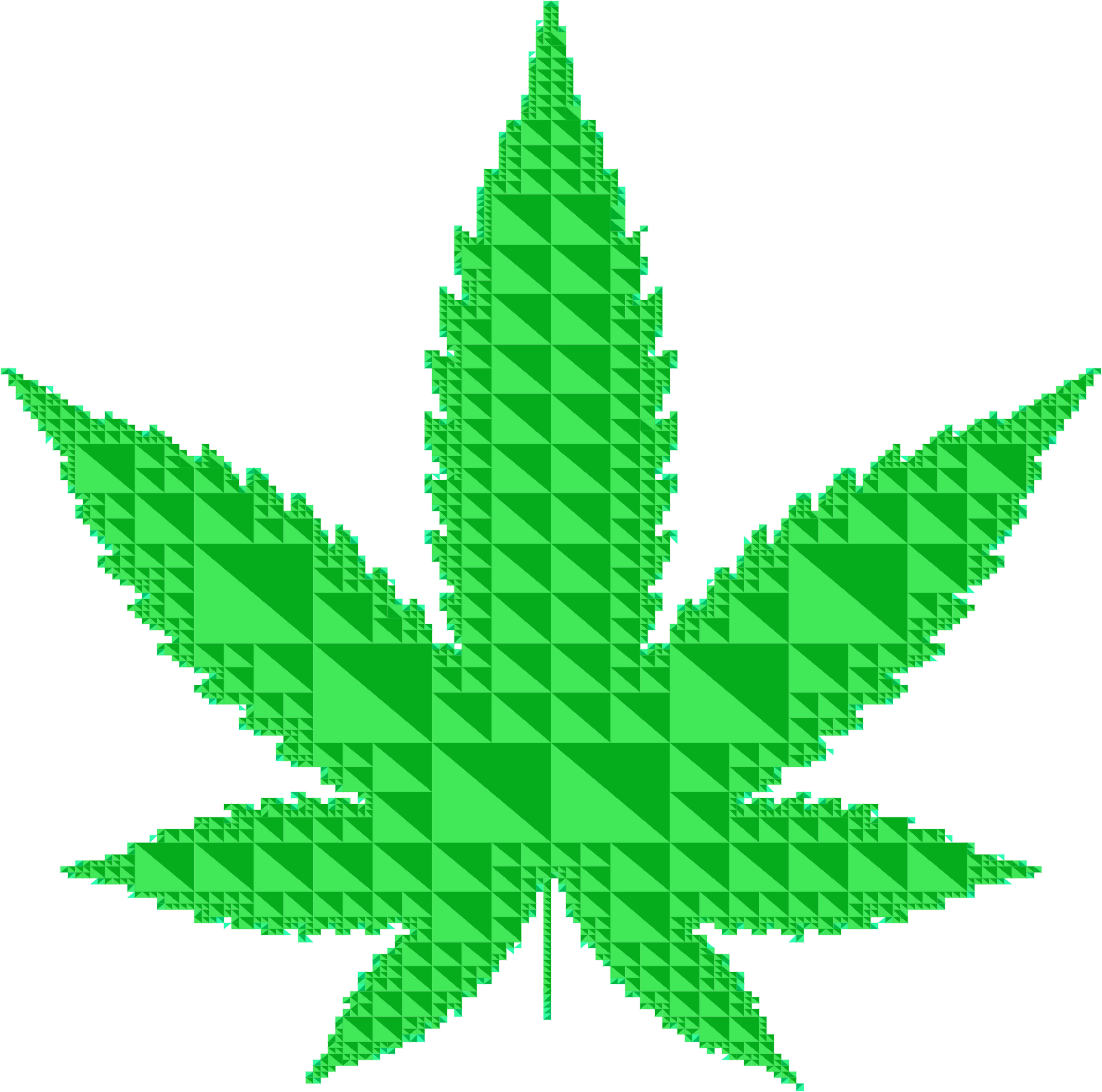 Triangular clipart leaf. Marijuana big image png
