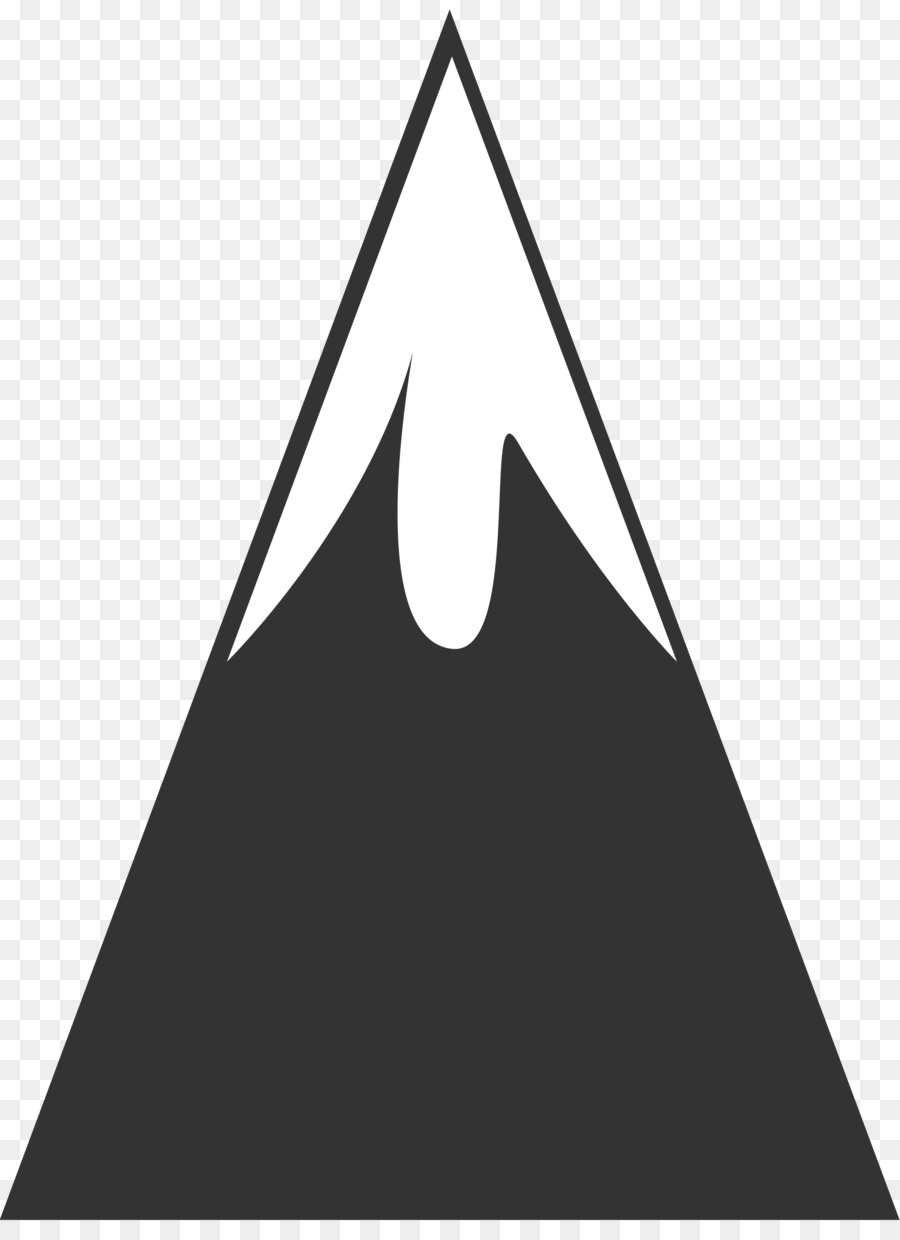 Triangular clipart mountain. Black line background triangle