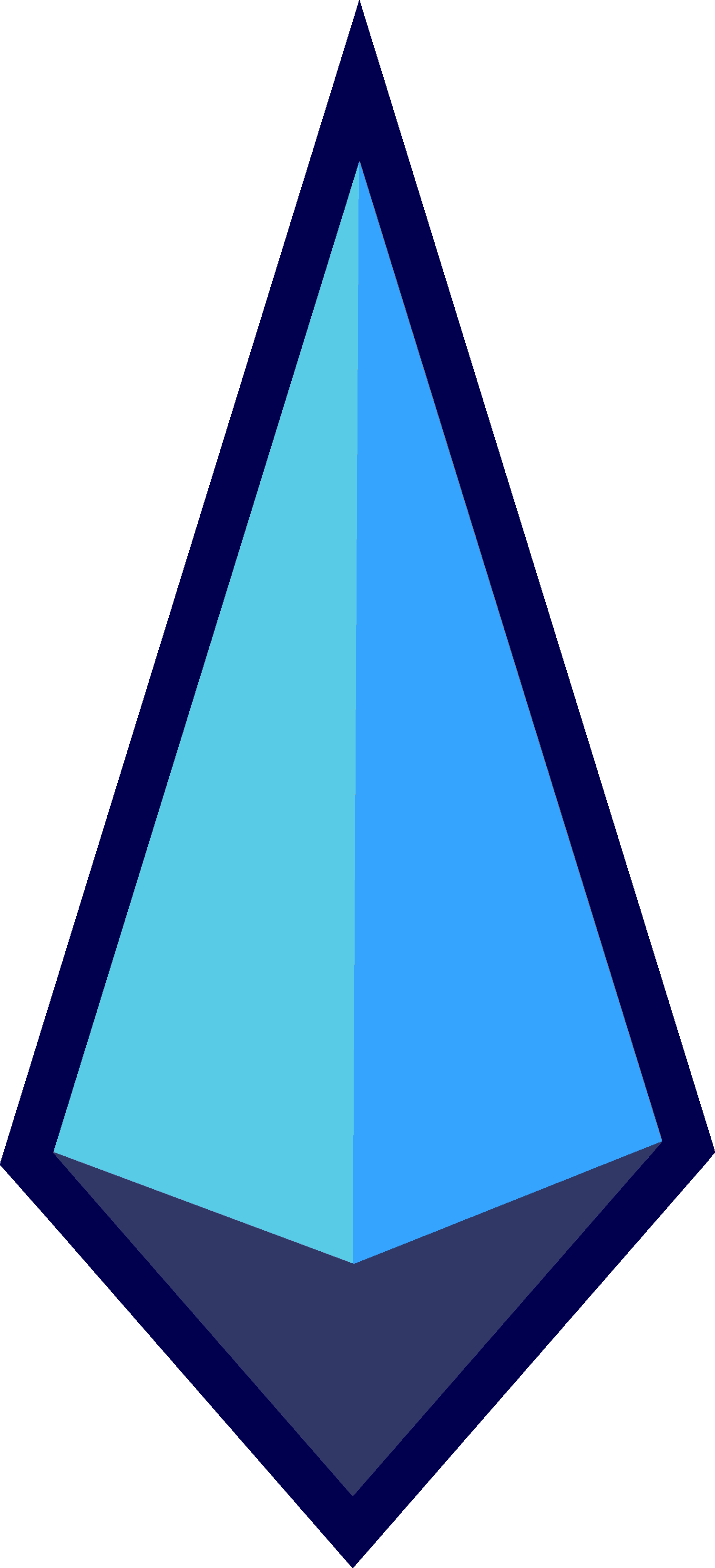 triangular clipart navy blue