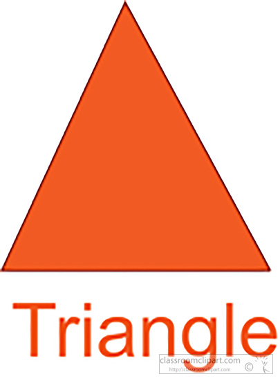 triangular clipart orange
