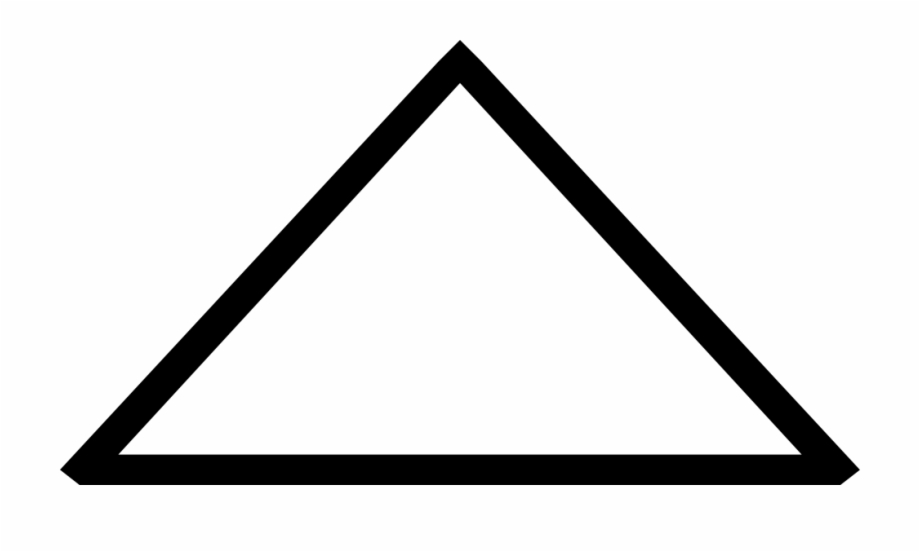 triangular clipart outlined