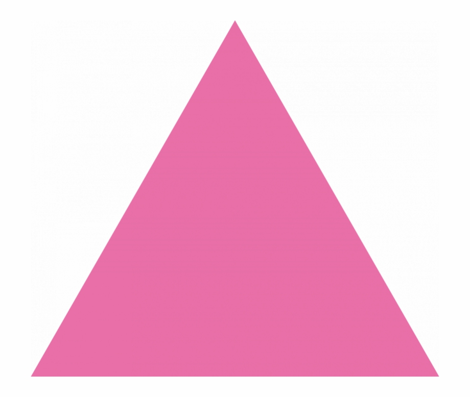 triangular clipart pink triangle