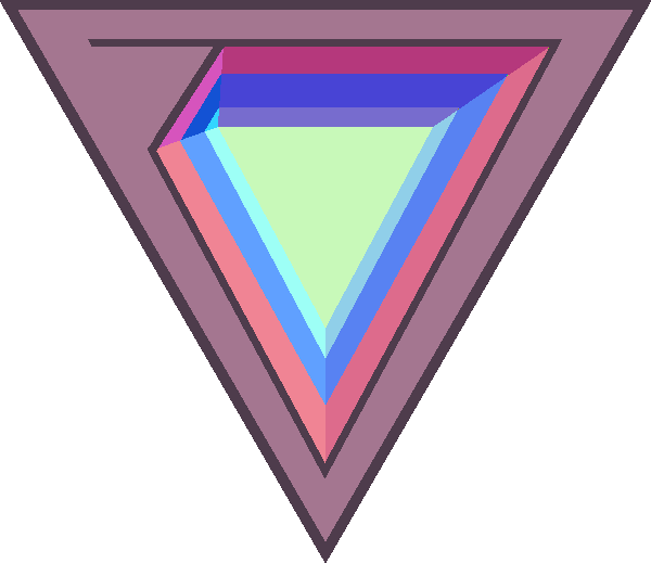 triangular clipart pink triangle