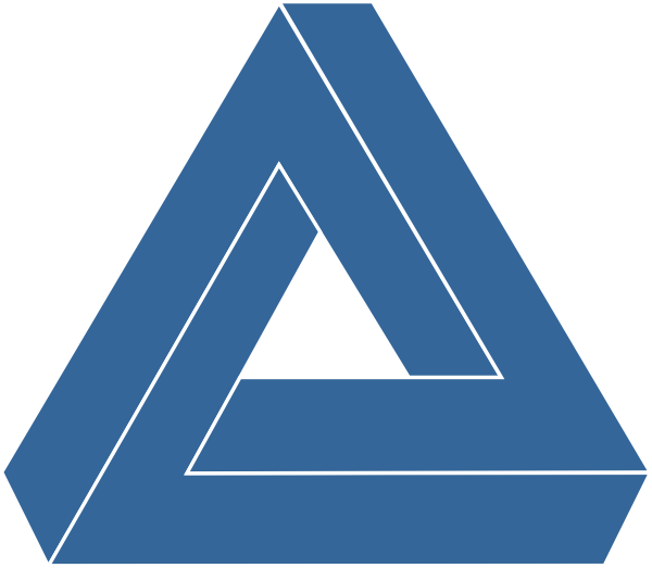 Triangular triangle logo