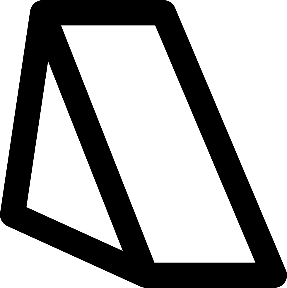 Triangular triangle outline