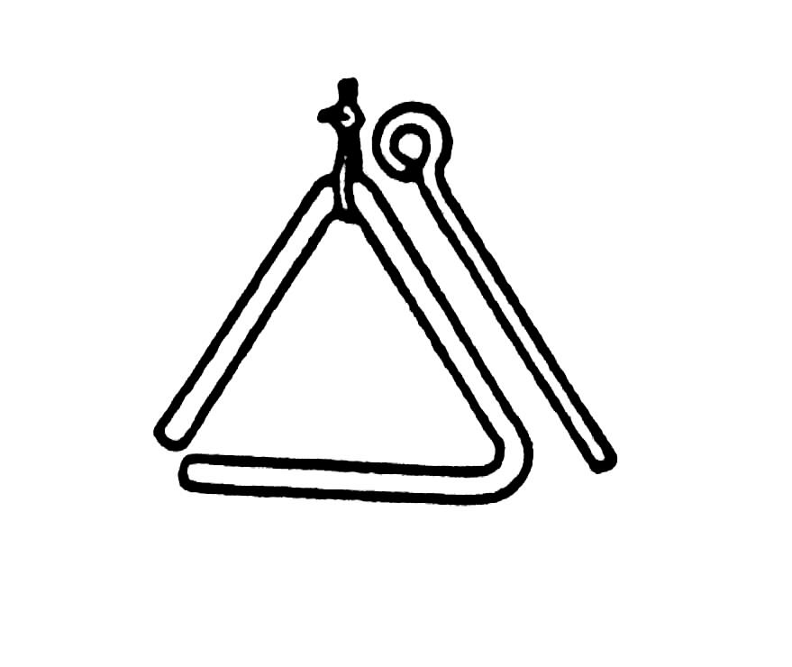 Beautiful coloring pages picture. Xylophone clipart triangle instrument