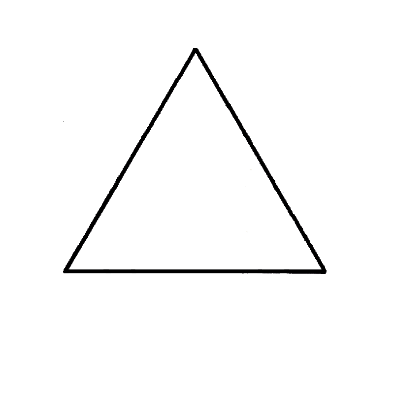 triangular clipart upside down