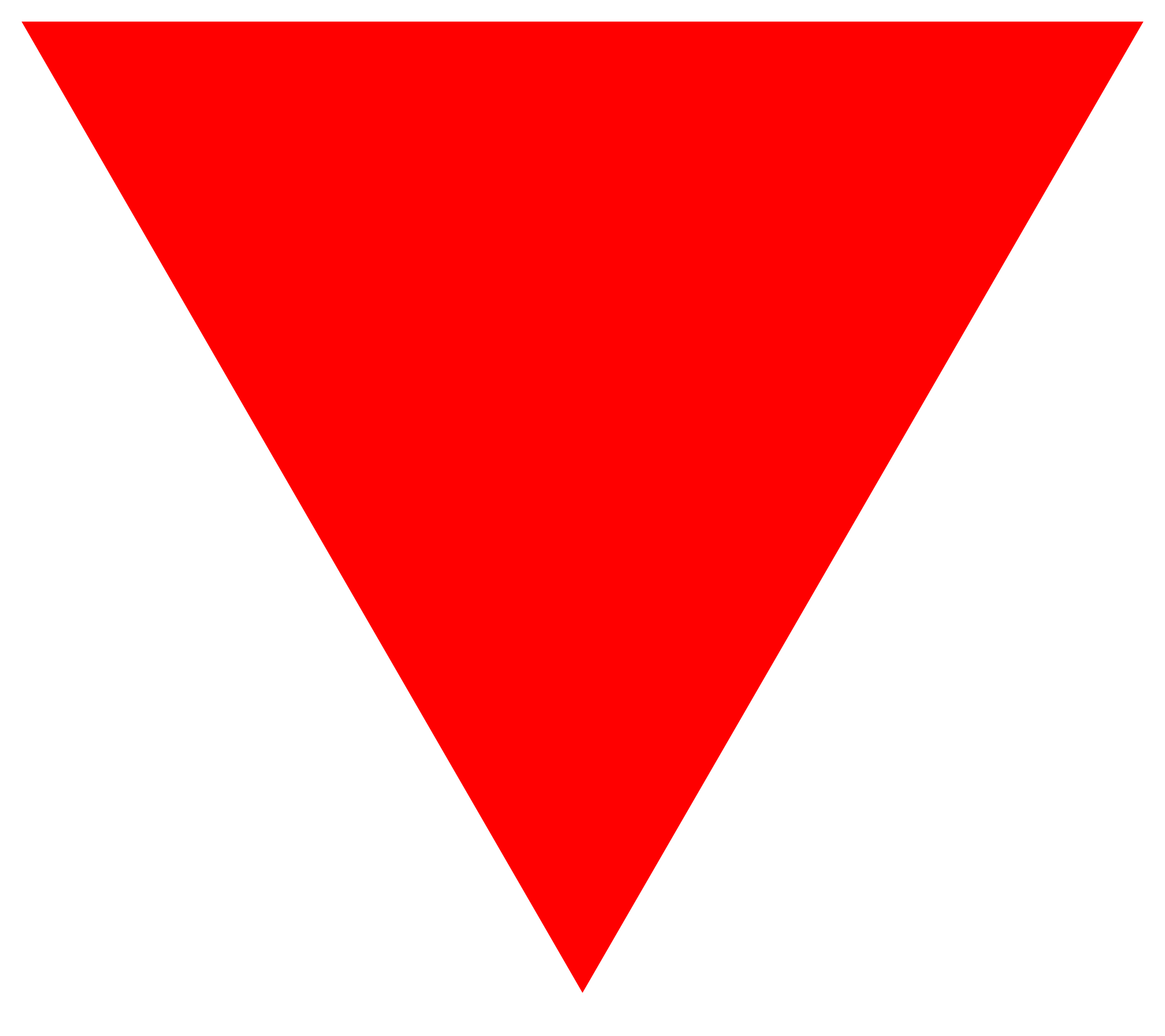triangular clipart upside down