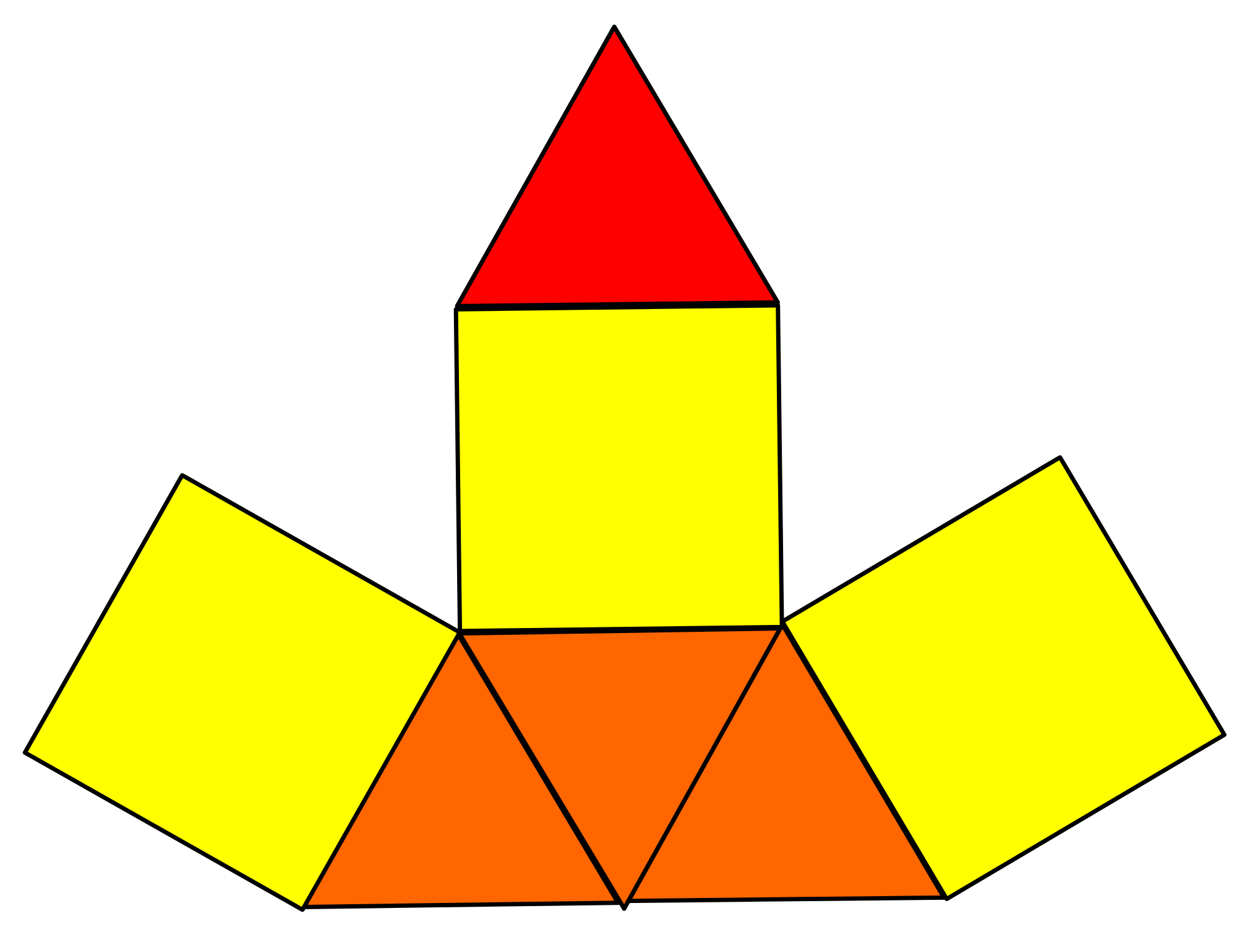 triangular clipart yellow triangle