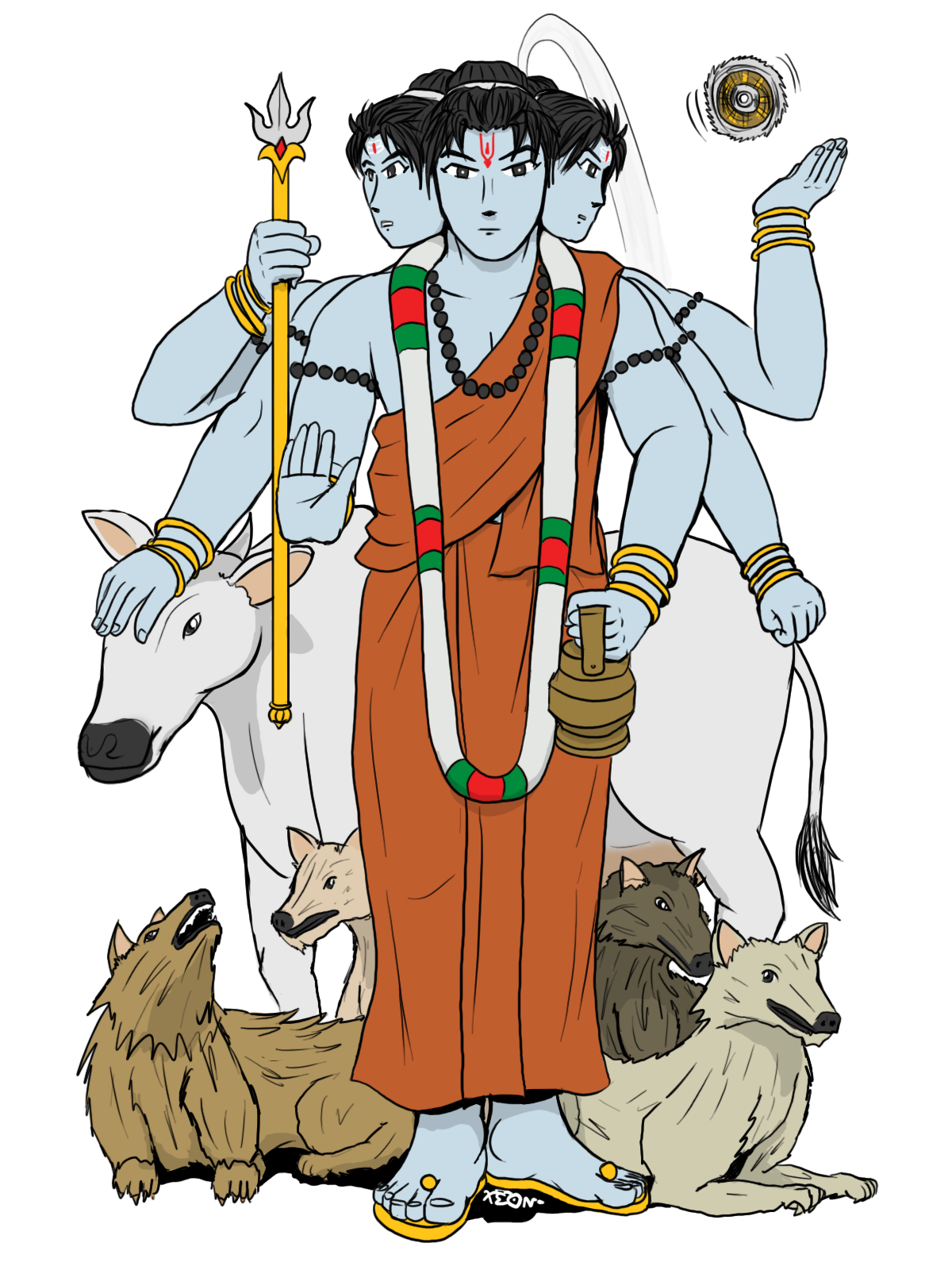 Explore on deviantart bhargav. Trident clipart lord shiva trishul