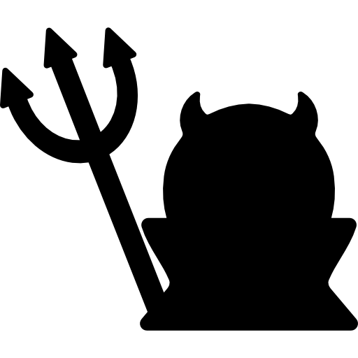 trident clipart silhouette